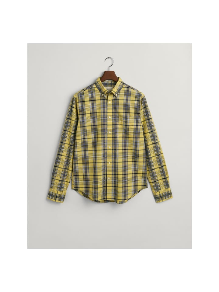 Langarmhemd in parchment yellow