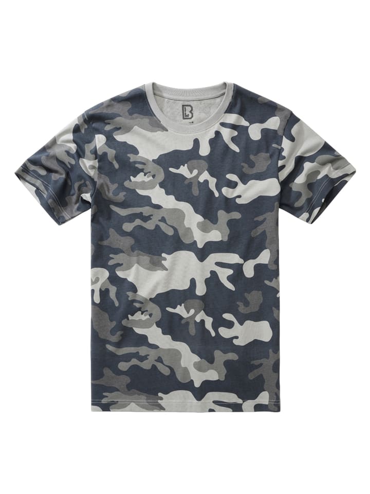 T-Shirt in grey camo