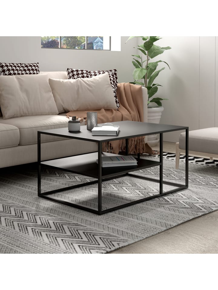 Couchtisch Solund in Schwarz (H)45cm (B)90cm (T)60cm