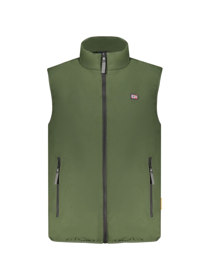 Grün Polyester Herren Jacke
