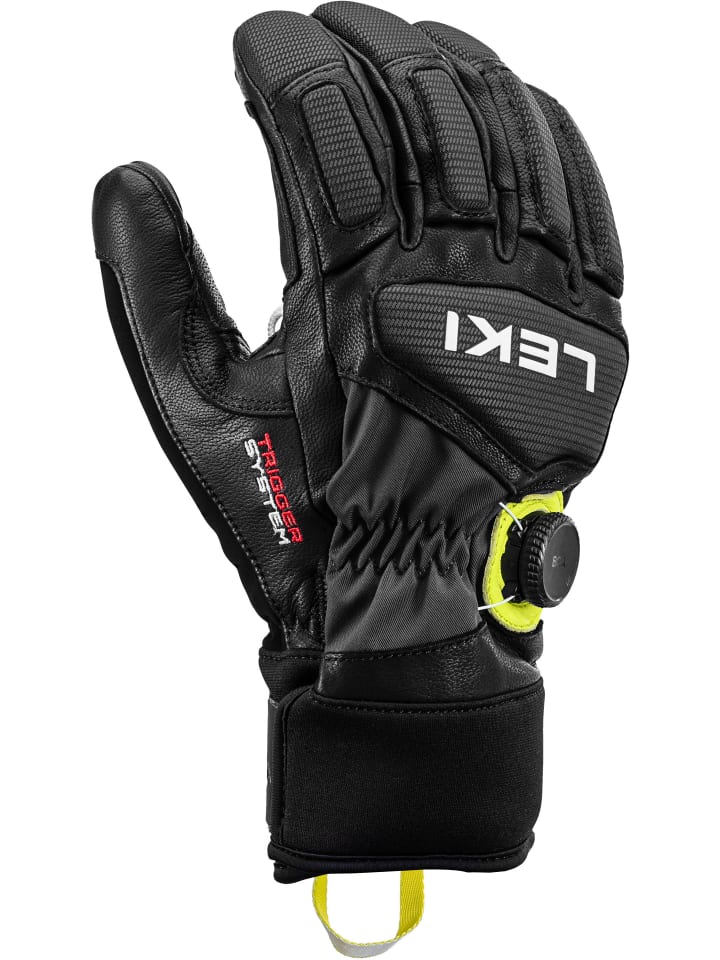 Finger Skihandschuhe in schwarz