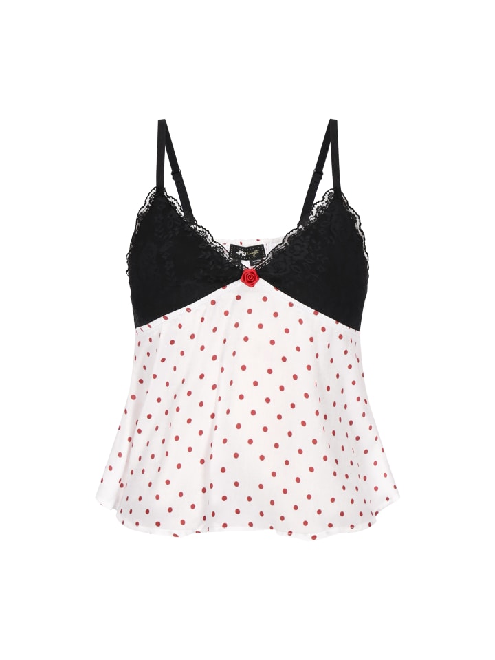 Women Top in offwhite red