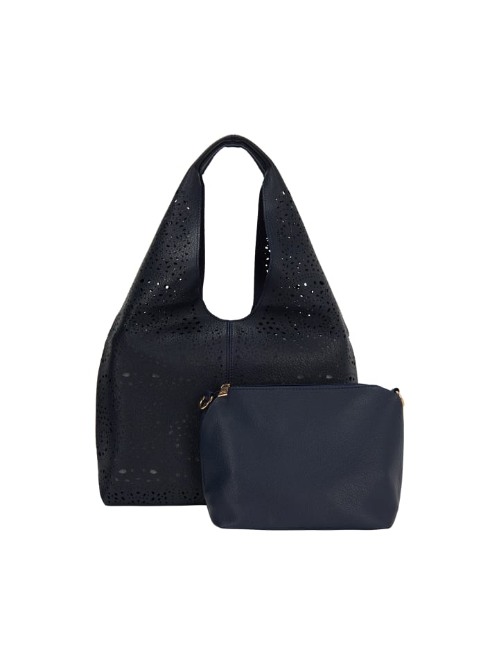 Women 2-In-1 Tote Bag Set in Dark Blue