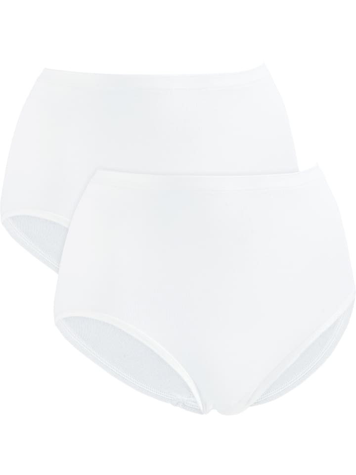 Taillenslip 2er-Pack in weiß