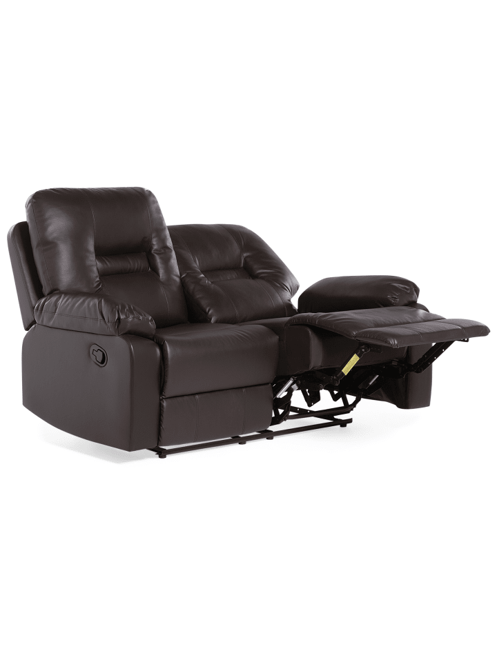 2-Sitzer Sofa BERGEN in Braun - (W) 143 x (H) 101 x (L) 72 cm
