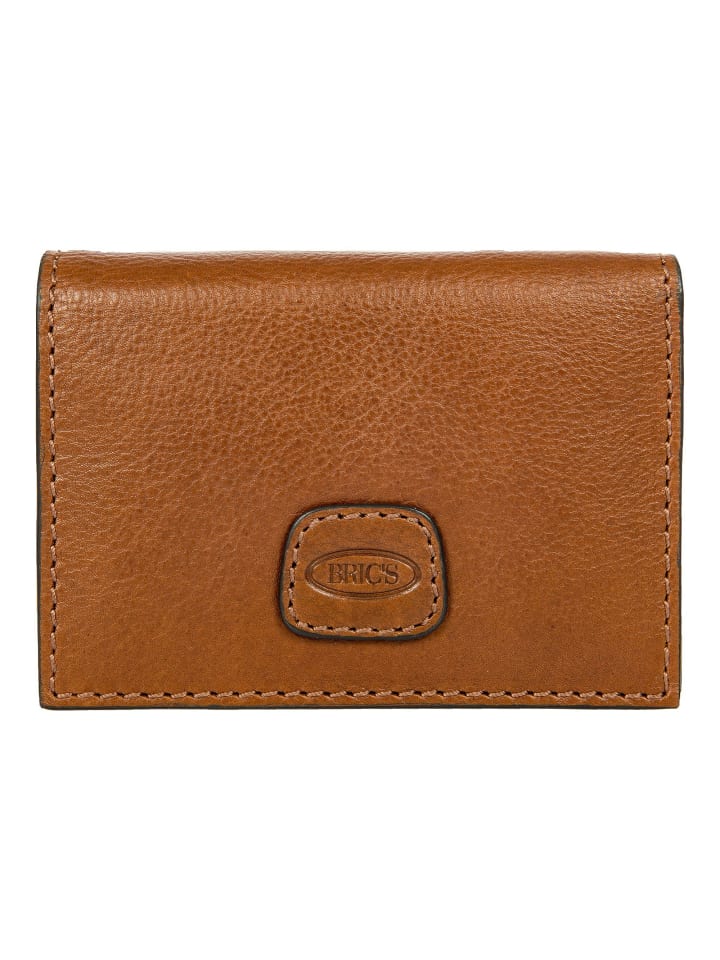 Volterra Geldbörse Leder 7 cm tobacco