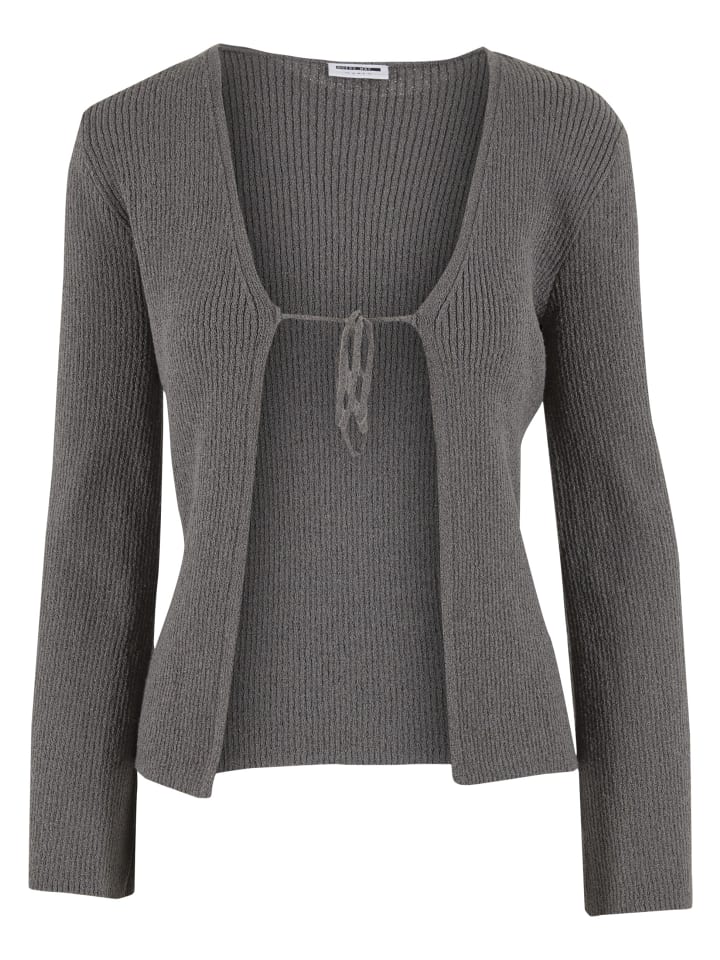 Cardigan in charcoal gray