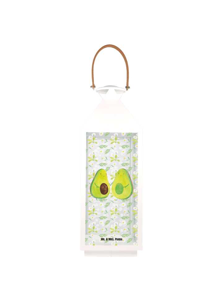 Deko Windlicht Avocado Pärchen ohne Spruch in Transparent