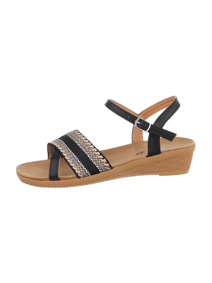 Sandale & Sandalette in Schwarz