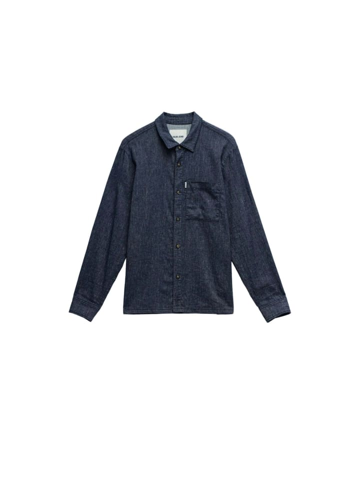Leinenhemd Indigo Linen in Dark Blue