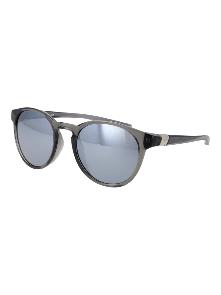 Unisex Sonnenbrille Rund Silber