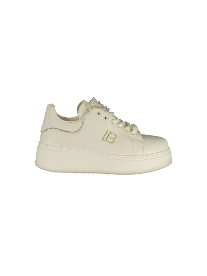 Weiß Polyurethan Damen Sneaker