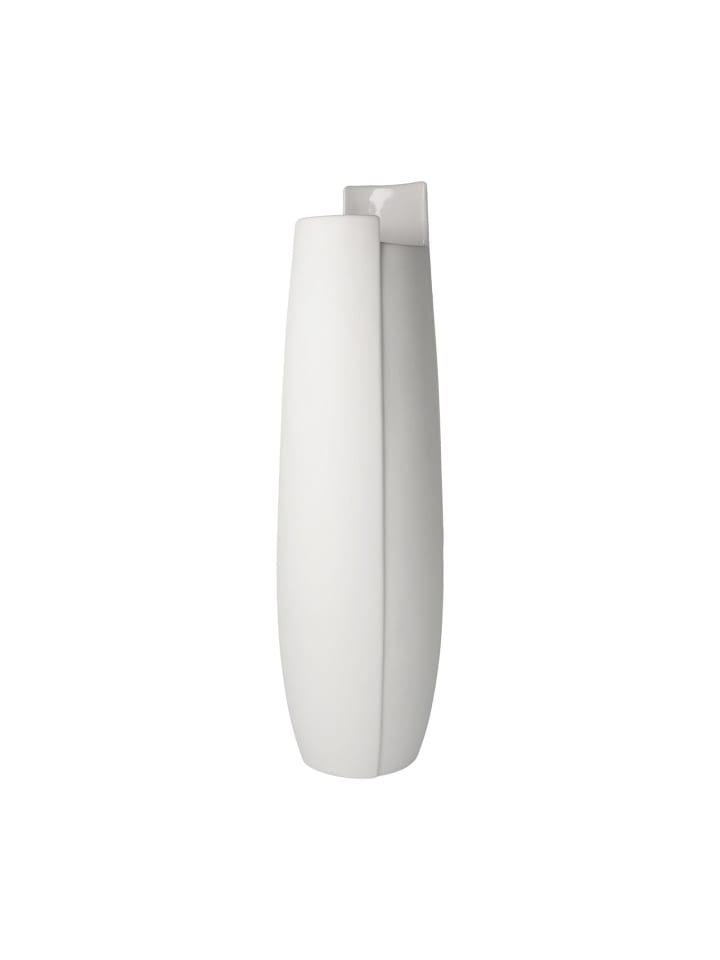 Vase Ova in 36 cm in weiß