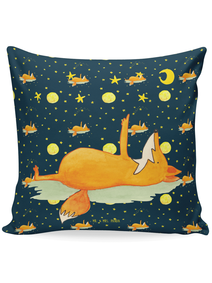 Sofa Kissen Fuchs Sterne ohne Spruch in Blau