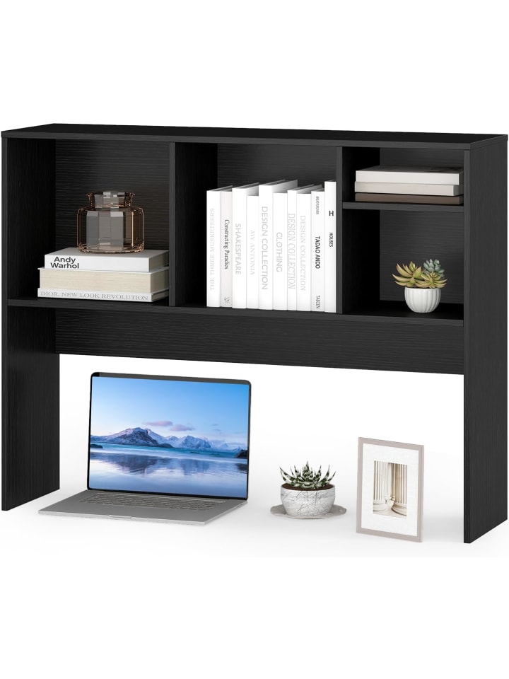Schreibtischregal 94 x 25 x 73 cm in Schwarz
