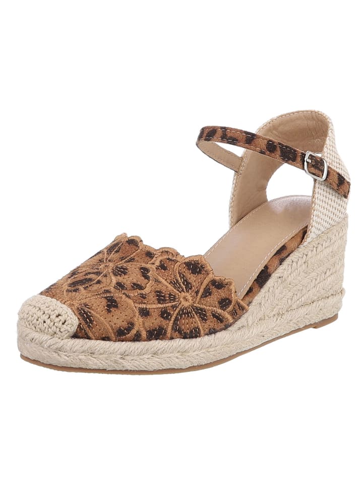 High Heel in Braun und Beige