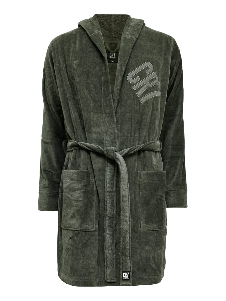 Bademantel BASIC in green
