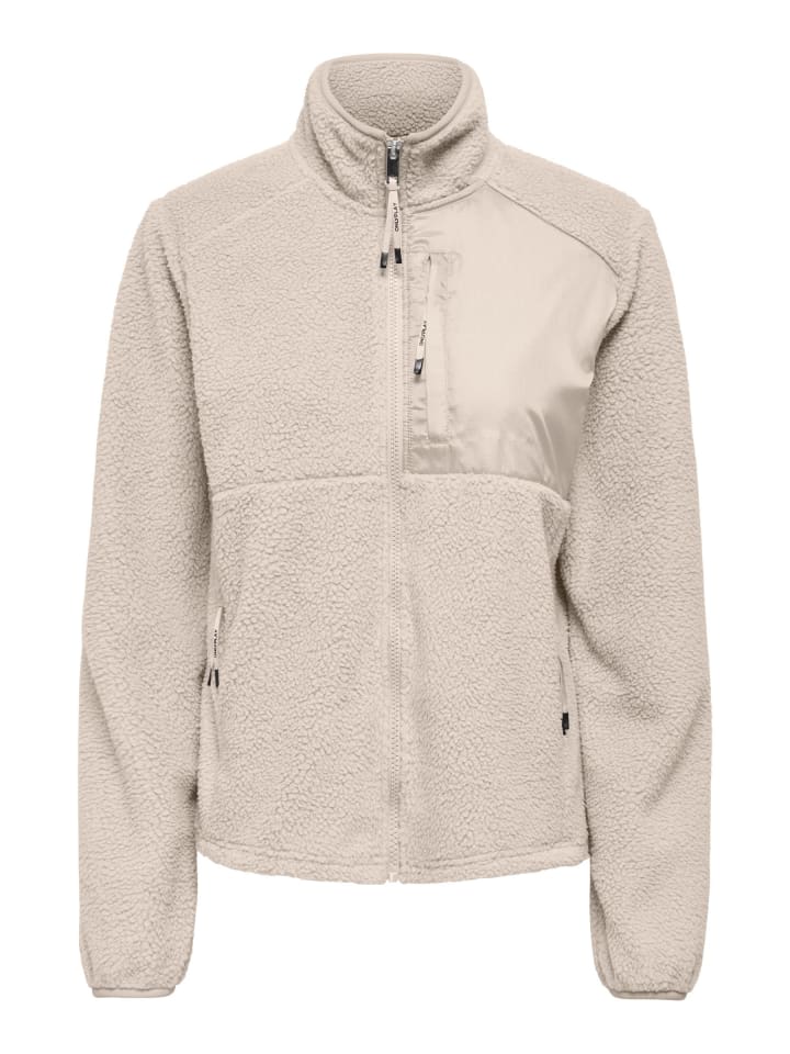 Fleece Sweatshirt in Pumice Stone 1