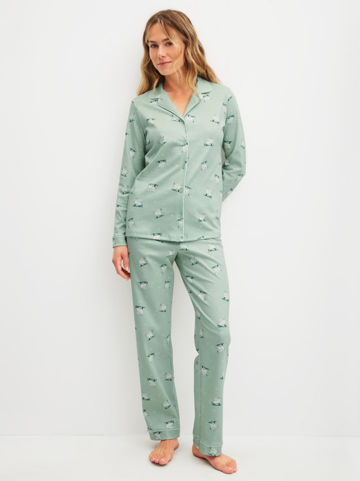Pyjama in light aqua