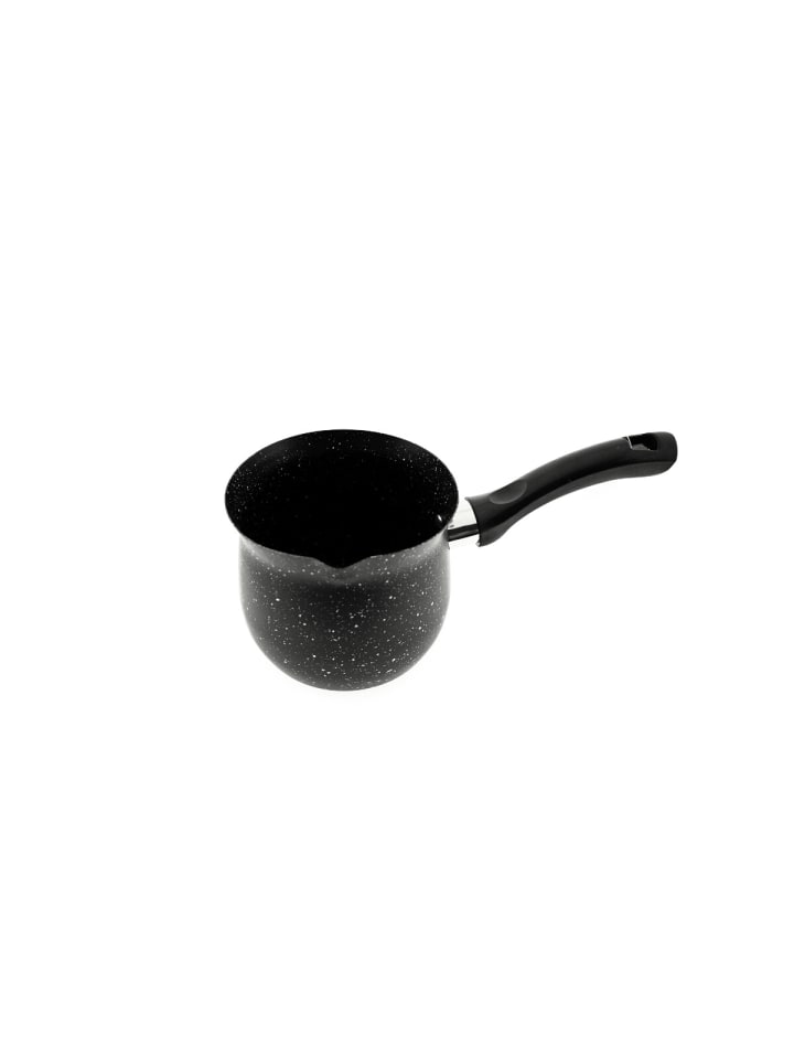 Kaffeekanne, Türkischer Kaffee aromatischen Genuss aus Granit in Schwarz