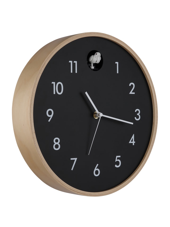 Wanduhr "CLOCKY" in brown