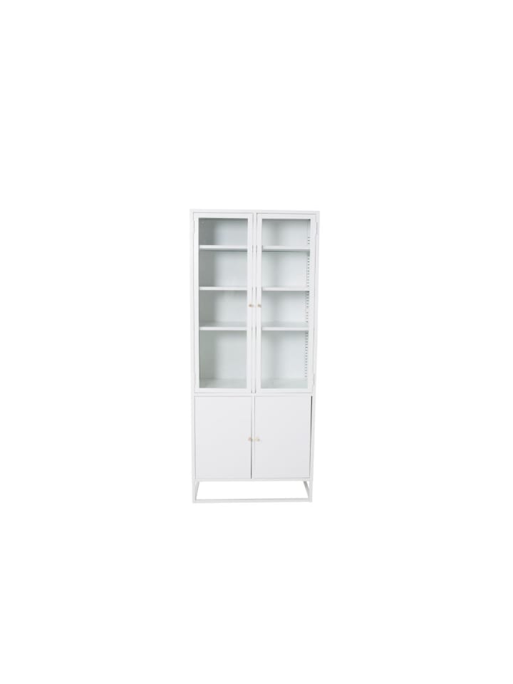 Vitrinenschrank Bakal Weiß 80 x 41 cm