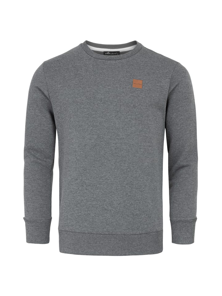 Sweatshirt mit Rundhalsausschnitt JACKSONVILLE in Dunkelgrau