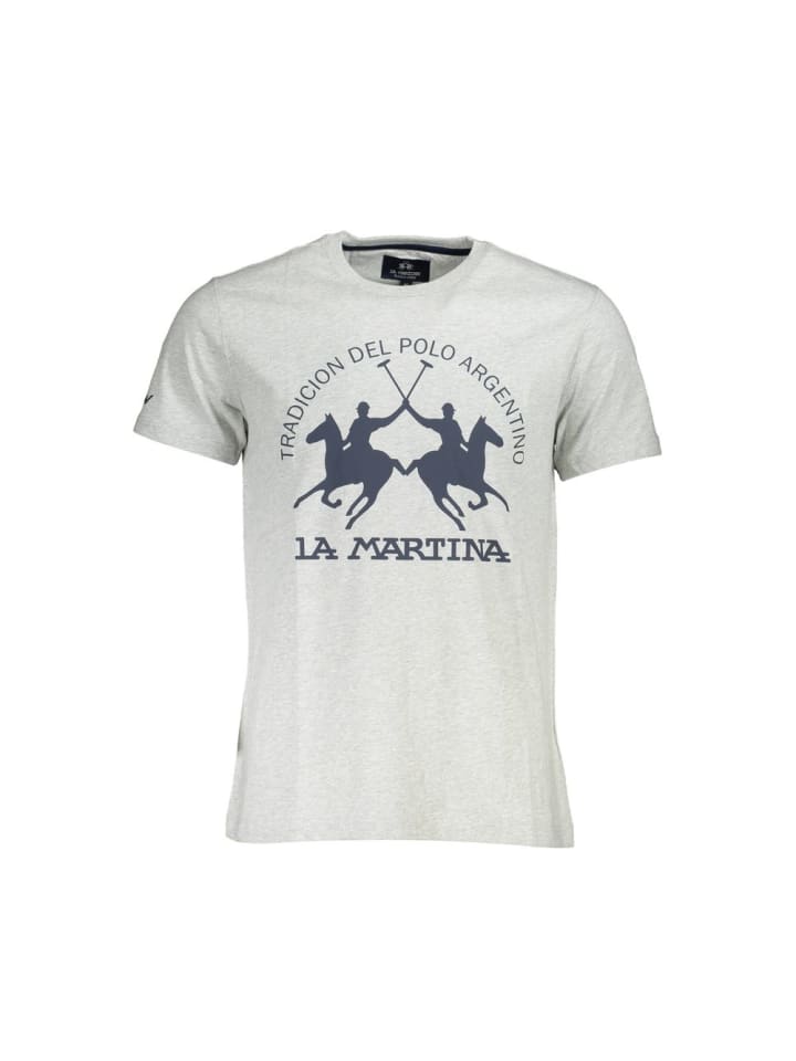 Grau Baumwolle Herren T-Shirt