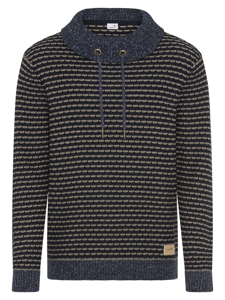 Rollkragenpullover in marine