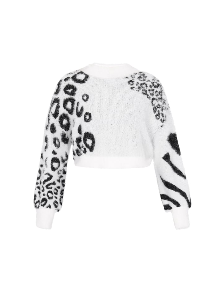 Women Sweater in offwhite black