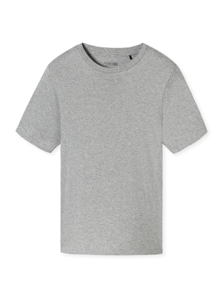 Pyjamaoberteil T-Shirt - Mix + Relax in Grau