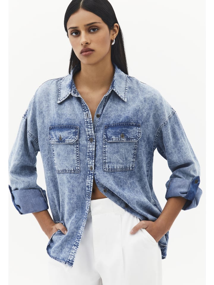 Hemdbluse BLUE WASH DENIM