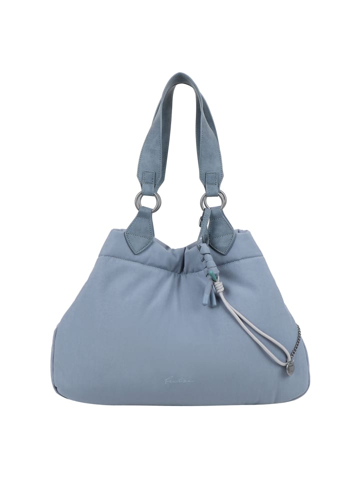 Brigitte x Fritzi Limited Chain Sky Shopper Tasche 42 cm dusty blue