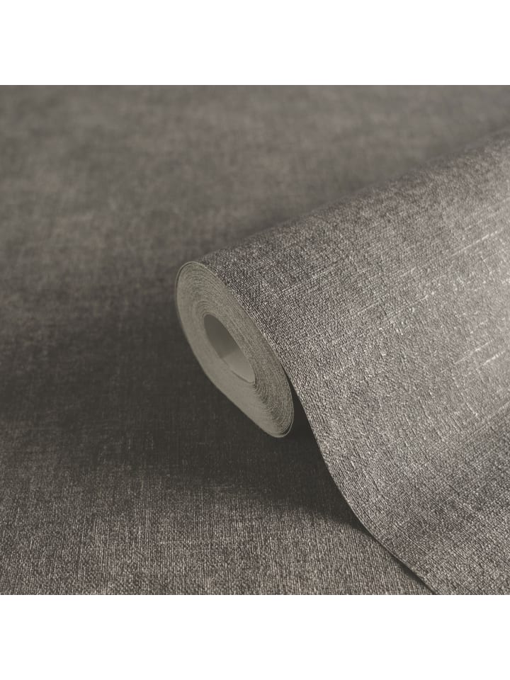 Tapete Urban Linen in Anthrazit