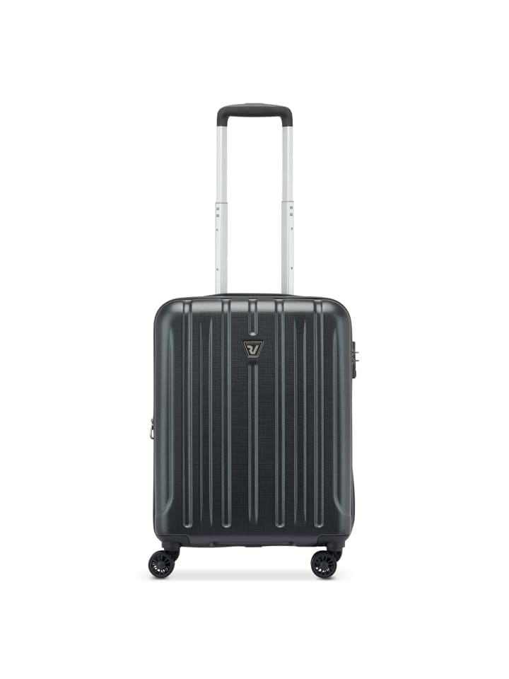 Kinetic 2.0 4 Rollen Kabinentrolley 55 cm mit Dehnfalte nero