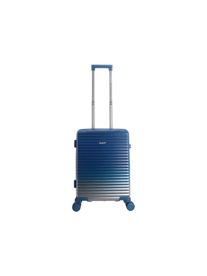 SX Blue Elite Trolley TSA Zahlenschloss Spinner 55 cm in blue gradient