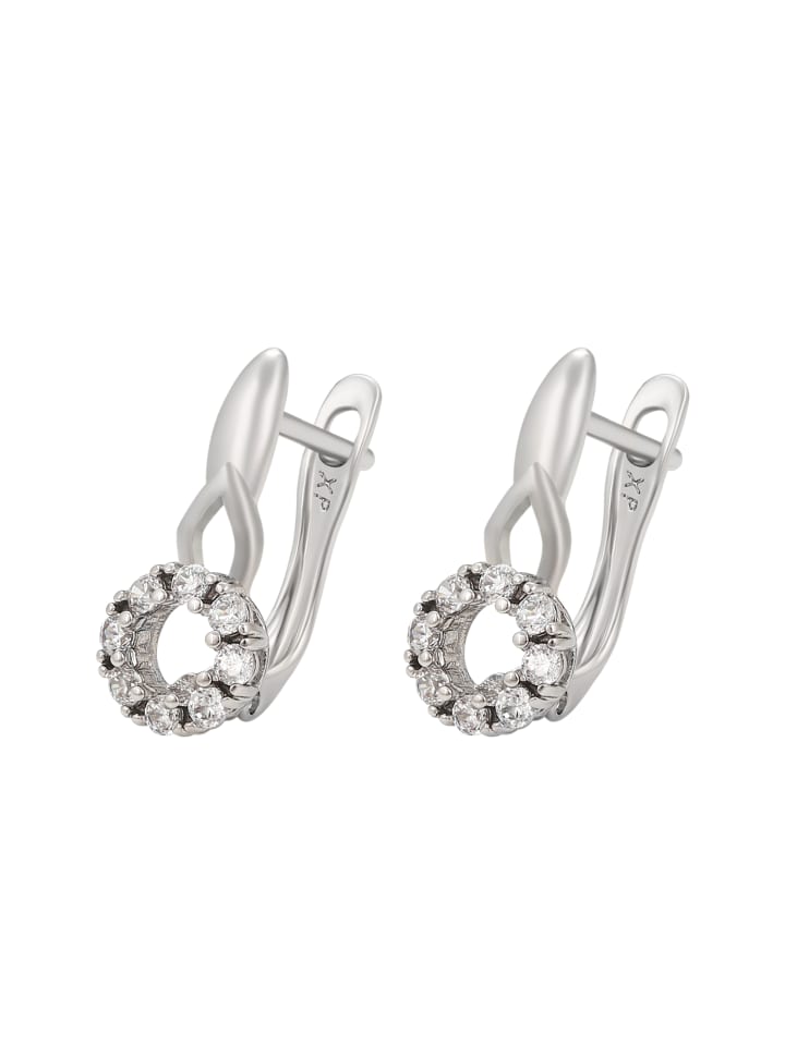 Women Earrings in Silver White