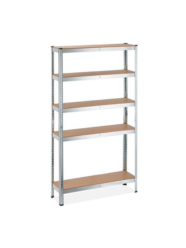Schwerlastregal in Silber - (B)100 x (H)180 x (T)30 cm