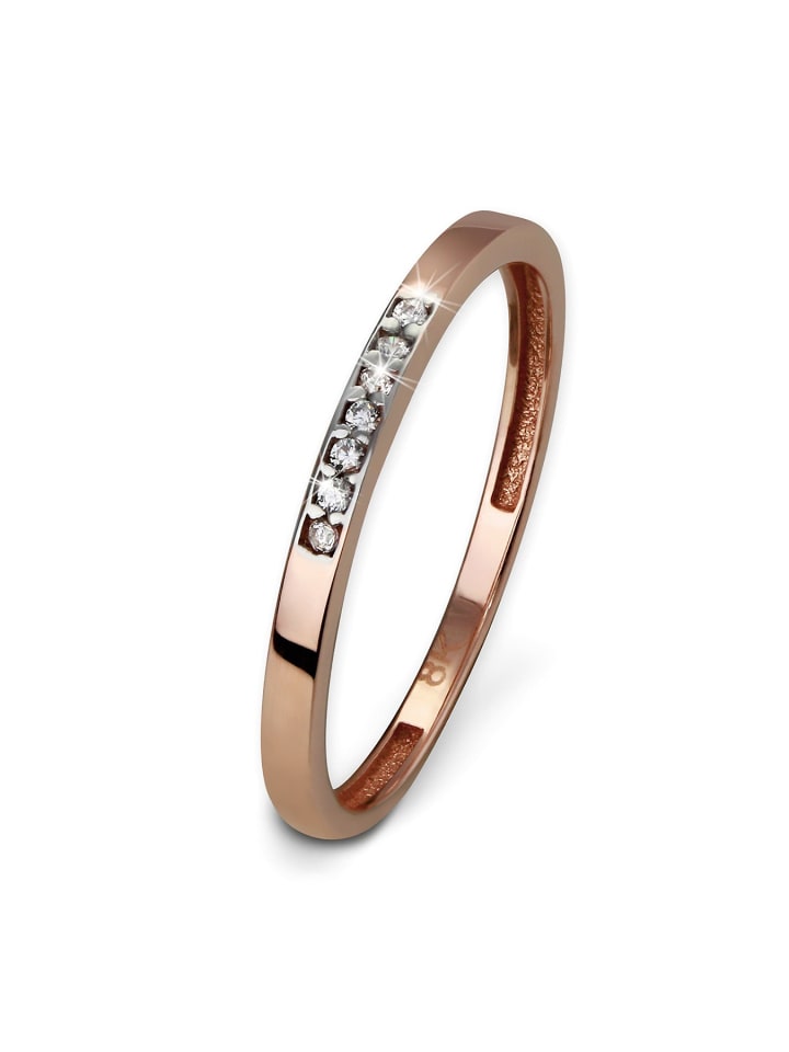 333 Rosegold - 8 Karat Damen Ringe Fingerring  54 (17,2)