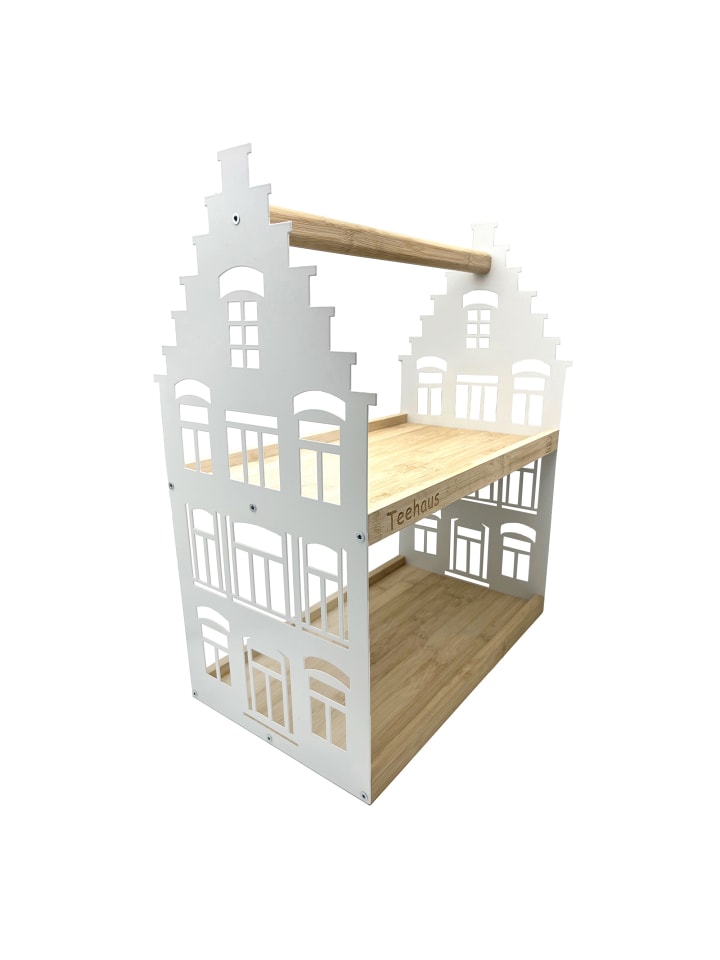 Teehaus Etagere in Weiß