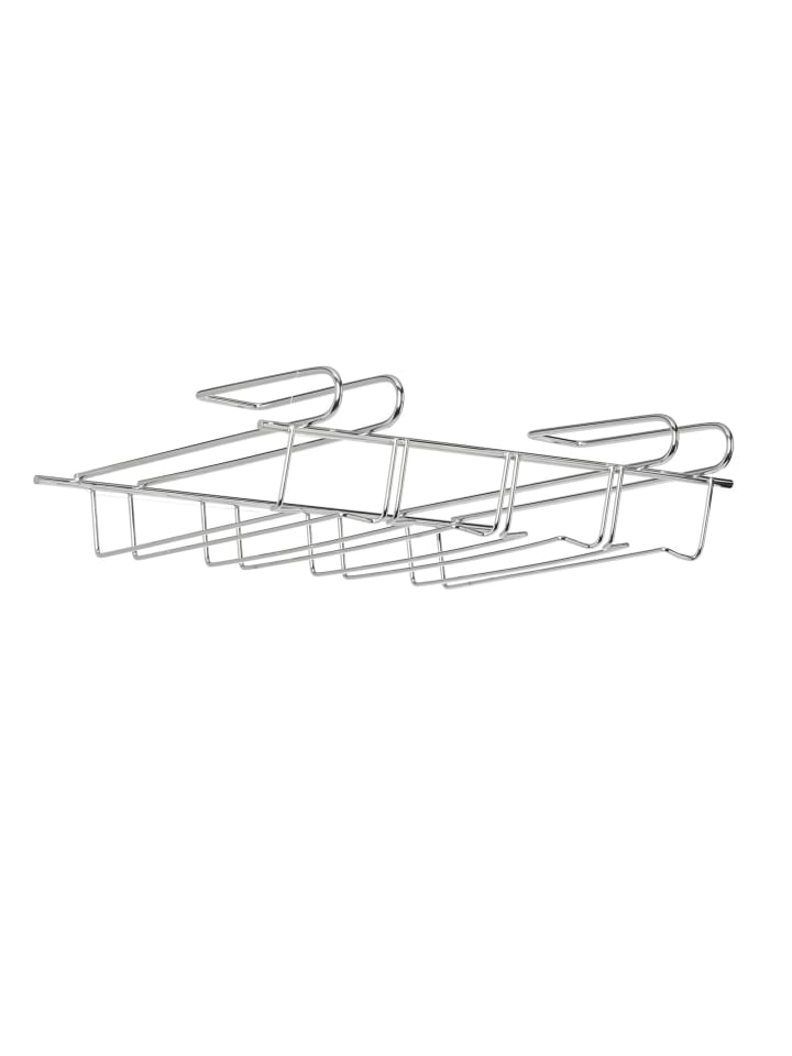 4x Weinglashalter in Silber