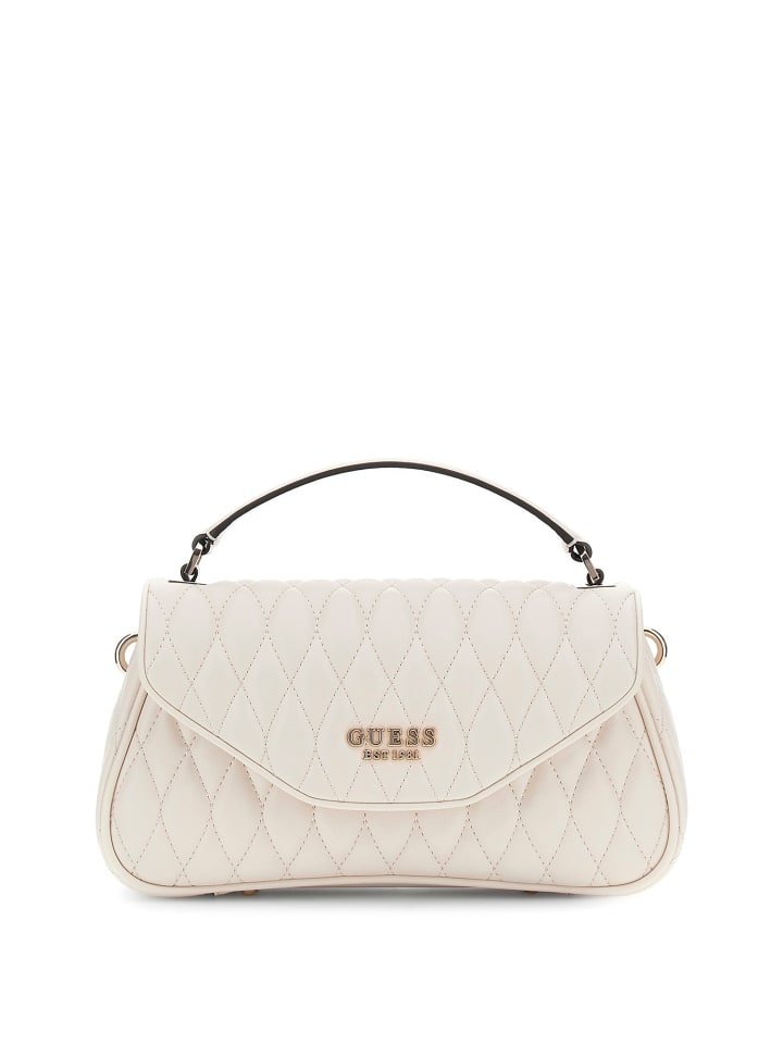HWQG8122200 VALLA TOP HANDLE FLAP Woman in bone