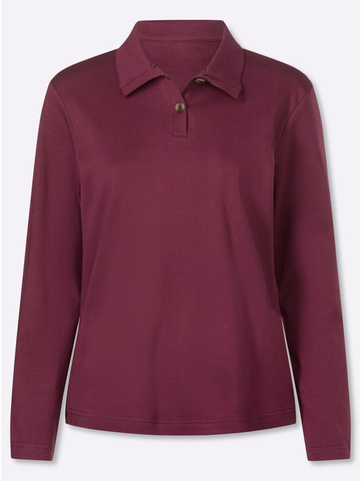 Sweatshirt in bordeaux