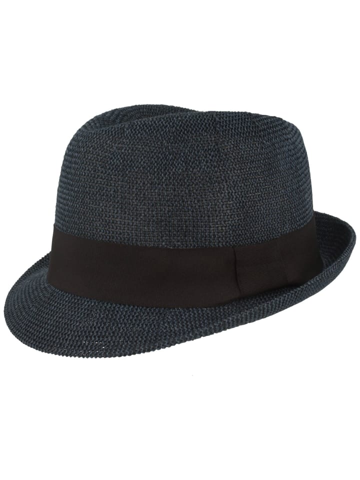 Strohhut in blau