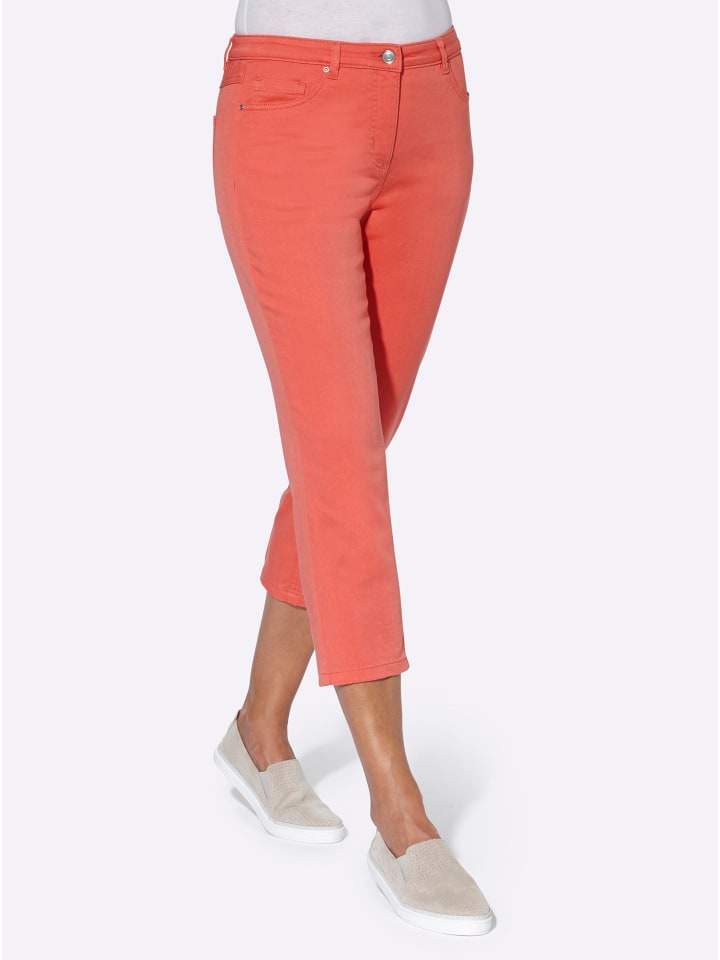 Jeans in koralle