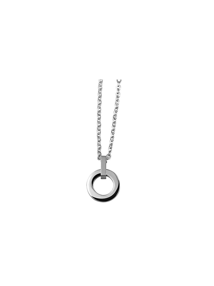 Damen Halskette – Ankerkette aus Edelstahl 65 cm in silber
