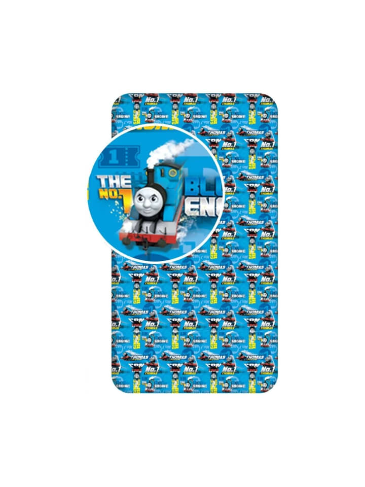 Thomas und seine Freunde Blue Engine Spannbetttuch 90x200 cm