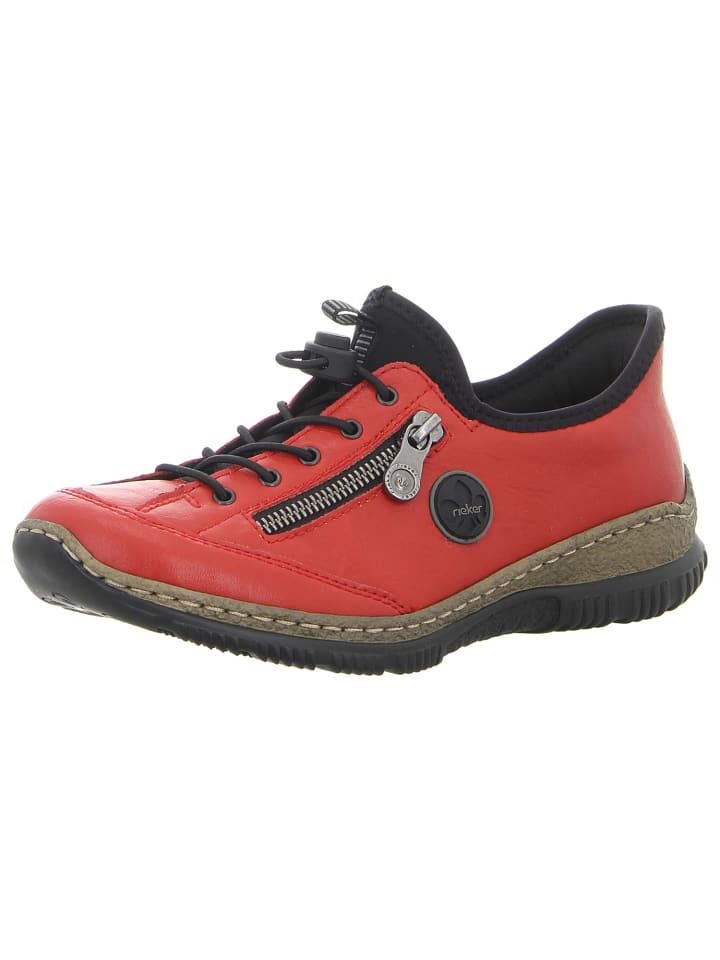 Schnürschuh in rot
