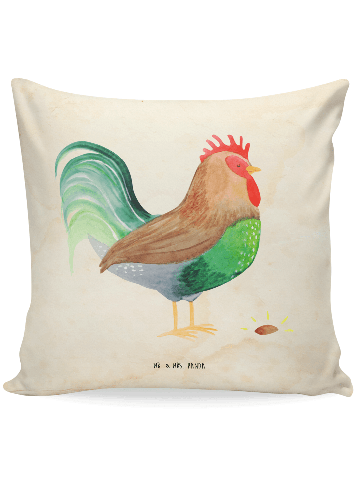 Kuschelkissen 40x40 Hahn Korn ohne Spruch in Vintage