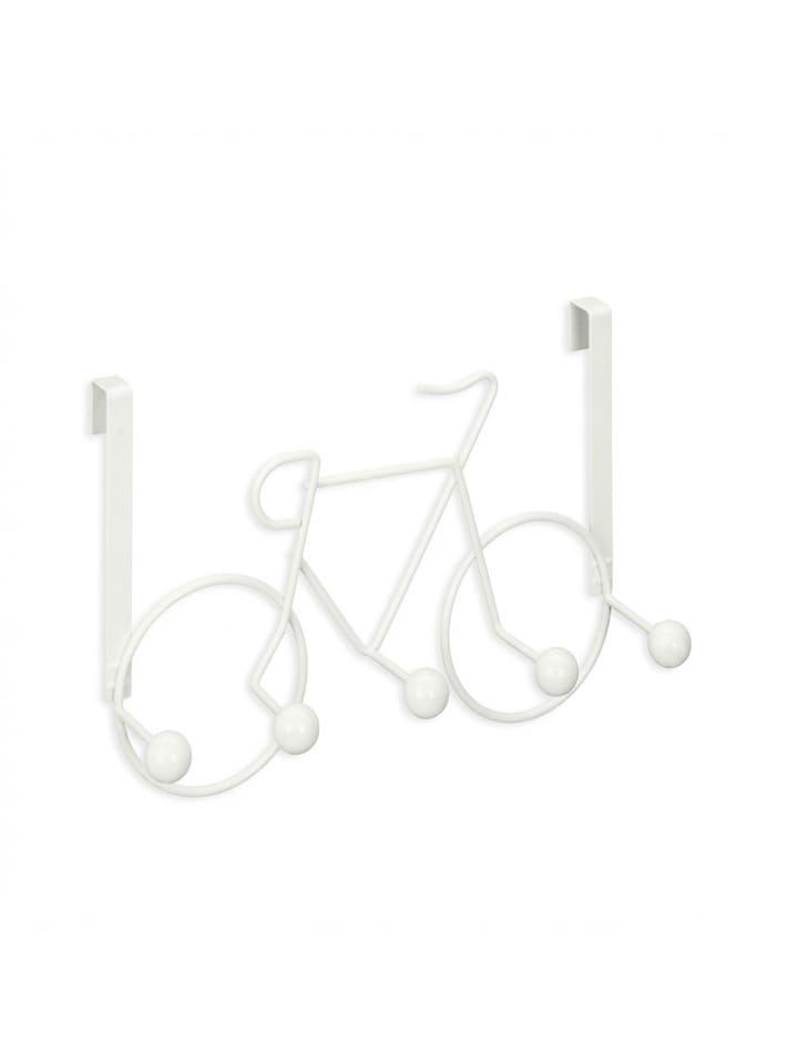 Kleiderhaken "Fahrrad" in Weiß - (B)32 x (H)22 x (T)10 cm